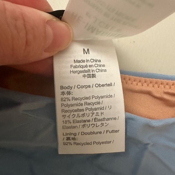 J.Crew Curved-Waist Cheeky Bikini Swim Bottom Size M Baby Blue - Picture 3 of 7